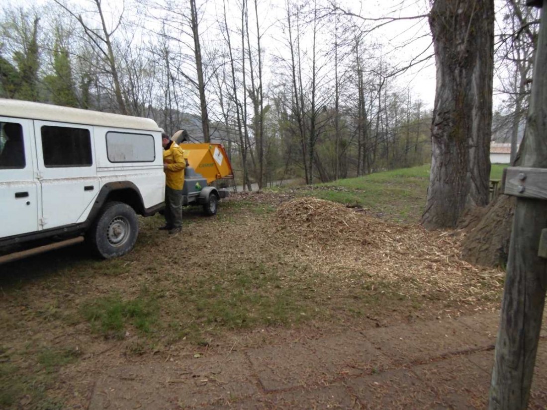 broyage paillage BRF compost Montjoux Drôme