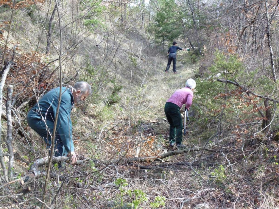 chantier participatif Montjoux Drôme