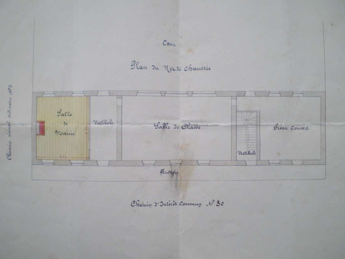 Ancien plan de l'école