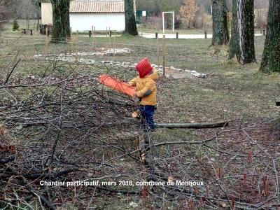 Chantier habitants mars 2018 Montjoux intergénérationnel