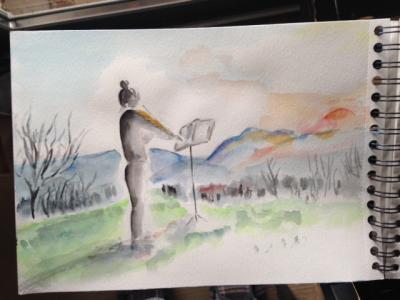 Chantal 1 aquarelle