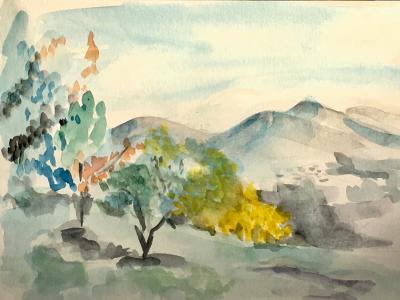 09 Chantal Paysage aquarelle