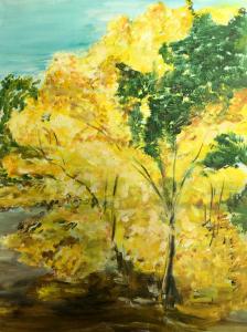 10 Chantal L'arbre jaune huile