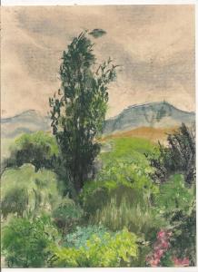 12 Françoise Sur la colline Pastel